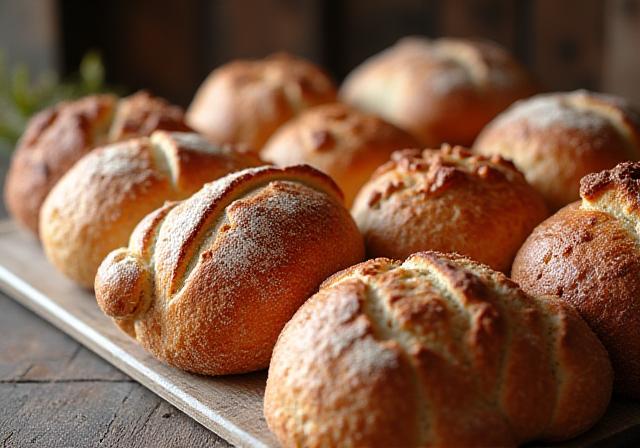 Assorted artisan breads and cakes from Keystone Bakes